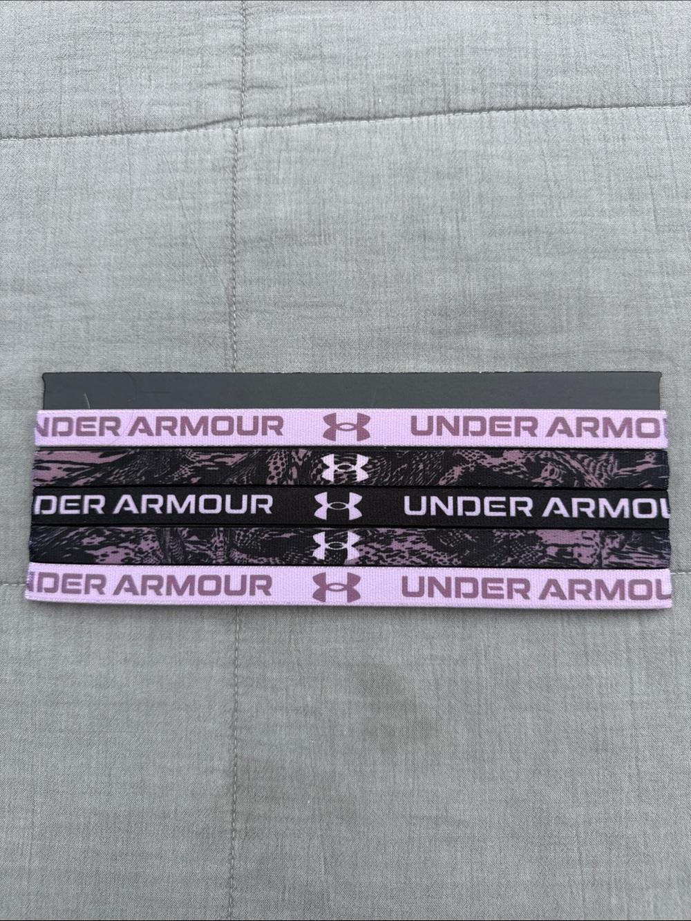 Under Armour Purple and Black Elastic Hair Bands - 5 Pack